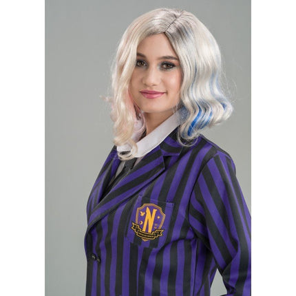 Kostuum Wednesday School Uniform Zwart/Paars van CHAKS koop je bij Partywinkel