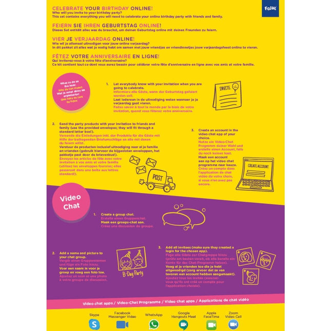 Kraamfeest Meisje Feestpakket van Folat koop je bij Partywinkel