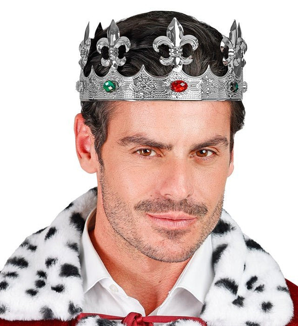 KROON METAAL ZILVER MET EDELSTENEN van Widmann koop je bij Partywinkel