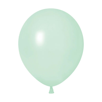 Globos verde pastel de 30 cm, 50 unidades