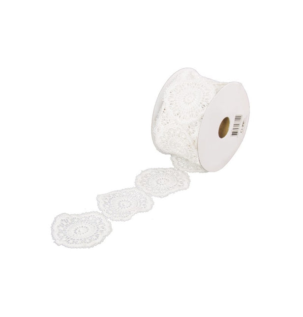 CINTA DE SERVILLETA DE ALGODÓN DE ENCAJE 5 CM X 2 M