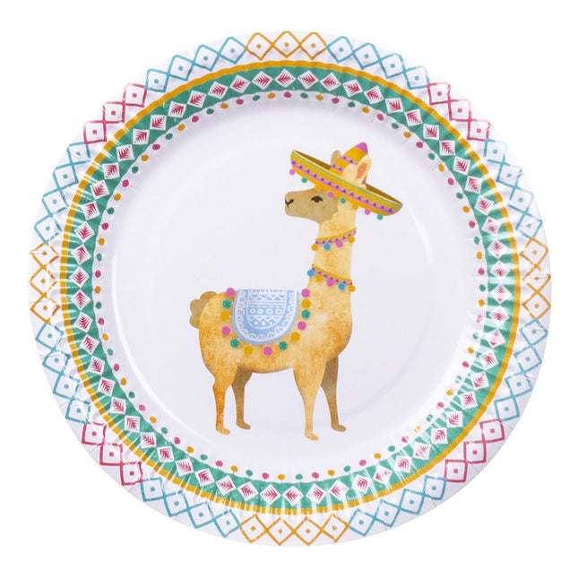 Lama Borden Versiering 23cm 6st van Boland koop je bij Partywinkel