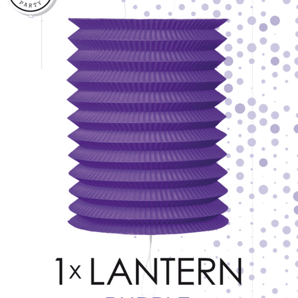 Lampion Paars 16cm van WeFiesta koop je bij Partywinkel