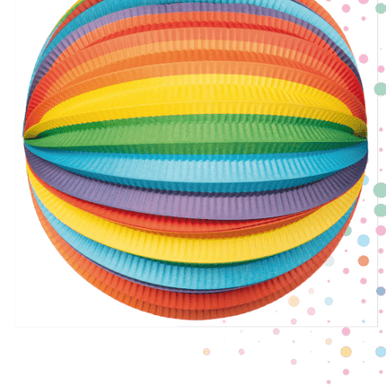 Lampion Regenboog 25cm van WeFiesta koop je bij Partywinkel