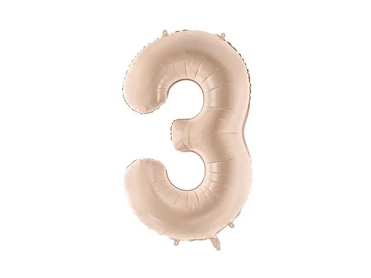 Globo figura 3 72cm beige