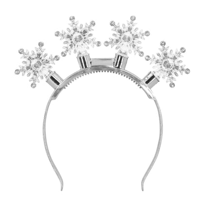 Led - tiara Snowflake van Boland koop je bij Partywinkel