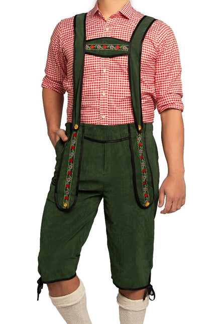 Lederhose Verde Largo Con Blusa