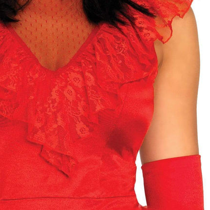 Beetlejuice Vestido Rojo Señoras Leg Avenue