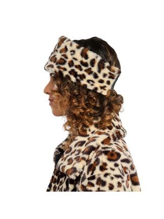 Diadema con estampado de leopardo, talla única
