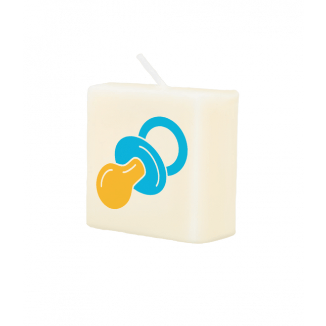 Letter Kaarsje Baby Boy 4cm van Paper Dreams koop je bij Partywinkel