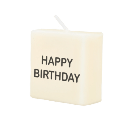 Letter Kaarsje Happy Birthday 4cm van Paper Dreams koop je bij Partywinkel