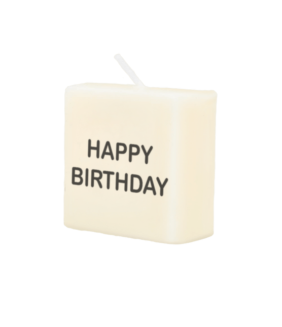 Letter Kaarsje Happy Birthday 4cm van Paper Dreams koop je bij Partywinkel