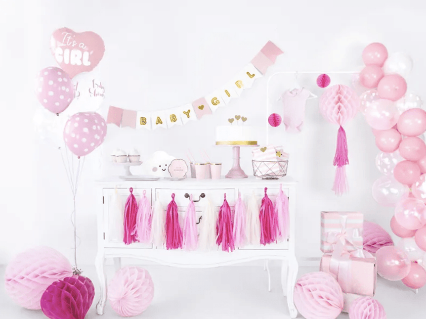 Letterslinger Geboorte Meisje Baby Girl 1,75m van Partydeco koop je bij Partywinkel
