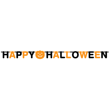 Letterslinger Happy Halloween 2m van WeFiesta koop je bij Partywinkel