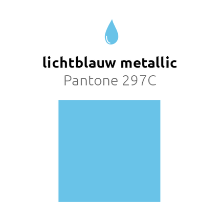 Lichtblauwe Ballonnen Metallic 30cm 50st van Balloonia koop je bij Partywinkel