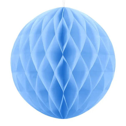 Lichtblauwe Honeycomb 40cm van Partydeco koop je bij Partywinkel