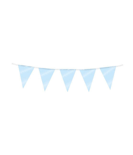 Lichtblauwe Slinger Mini Folie 3m - Partywinkel - 8716764246487