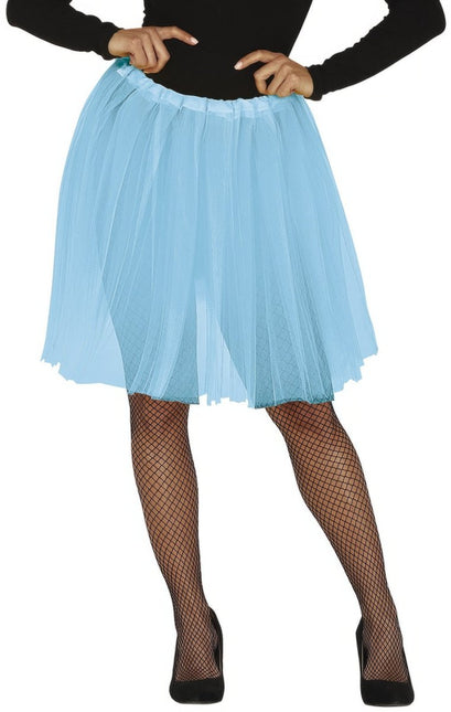 Lichtblauwe Tutu Dames 60cm van Fiestas Guirca koop je bij Partywinkel