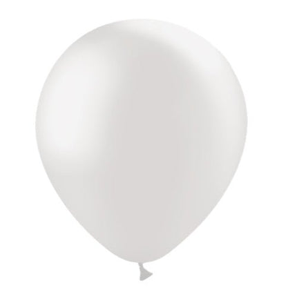 Lichtgrijze Ballonnen Metallic 30cm 50st van Balloonia koop je bij Partywinkel