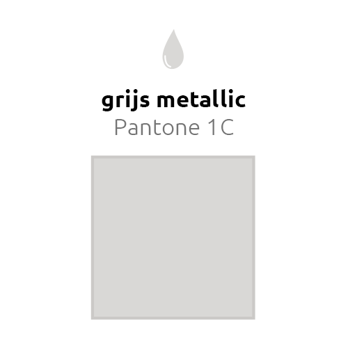 Lichtgrijze Reuze Ballon XL Metallic 91cm van Balloonia koop je bij Partywinkel