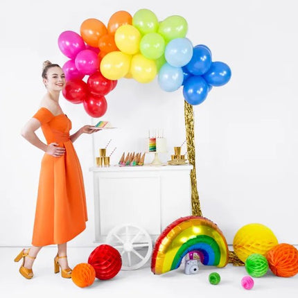 Lichtgroene Honeycomb 10cm van Partydeco koop je bij Partywinkel