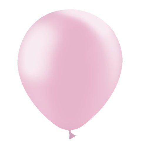 Lichtroze Ballonnen Metallic 30cm 50st van Balloonia koop je bij Partywinkel