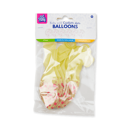 Lichtroze Ballonnen Stippen 30cm 6st van Paper Dreams koop je bij Partywinkel
