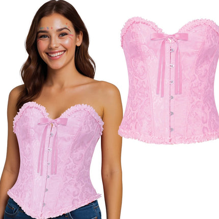 Lichtroze Corset Dames van Fiestas Guirca koop je bij Partywinkel