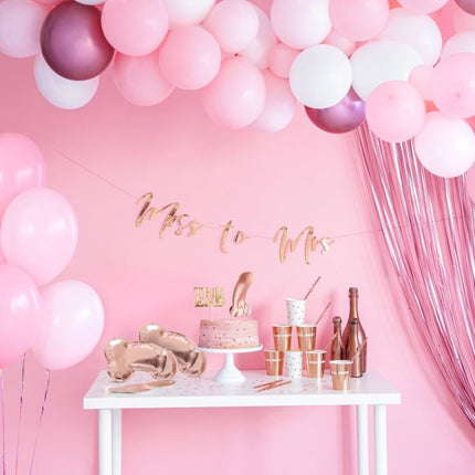 Lichtroze Deurgordijn 2,5m van Partydeco koop je bij Partywinkel