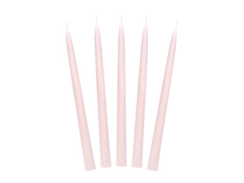 Lichtroze Kaarsen 24cm 10st - Partywinkel - 5904555046597