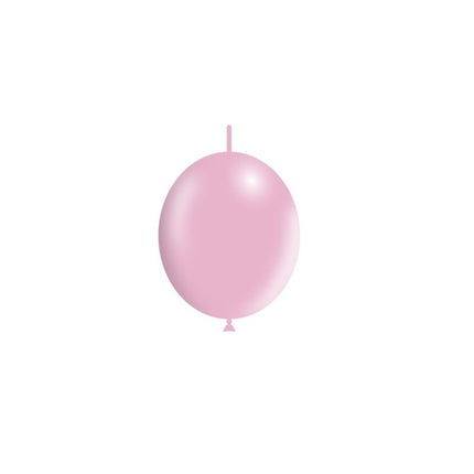 Lichtroze Knoopballonnen 15cm 100st van Balloonia koop je bij Partywinkel