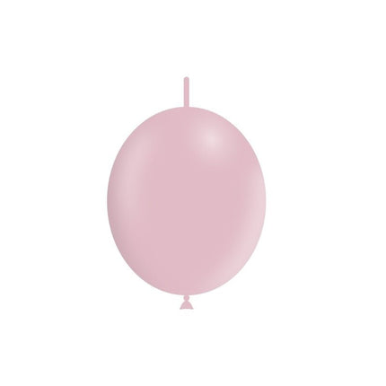 Lichtroze Knoopballonnen Pastel 30cm 50st van Balloonia koop je bij Partywinkel
