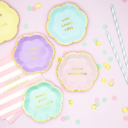 Lichtroze Servetten Hello Gorgeous 33cm 20st van Partydeco koop je bij Partywinkel