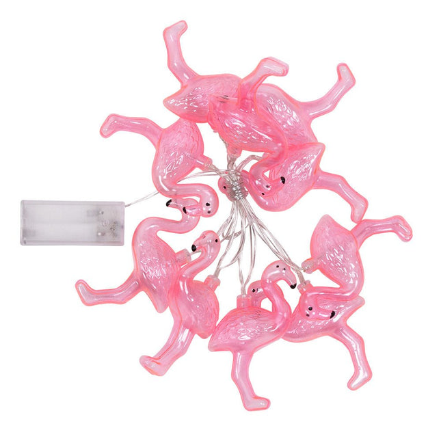 Lichtslinger LED Flamingo 1,4m van Boland koop je bij Partywinkel
