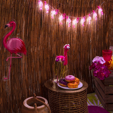 Lichtslinger LED Flamingo 1,4m van Boland koop je bij Partywinkel