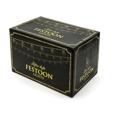 Lichtslinger LED Lampjes Zwart 5m van Partydeco koop je bij Partywinkel