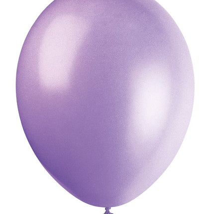 Lila Ballonnen Glans 30cm 10st van Unique koop je bij Partywinkel