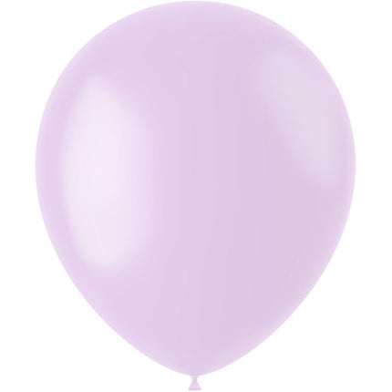 Lila Ballonnen Powder Lilac 33cm 10st van Folat koop je bij Partywinkel