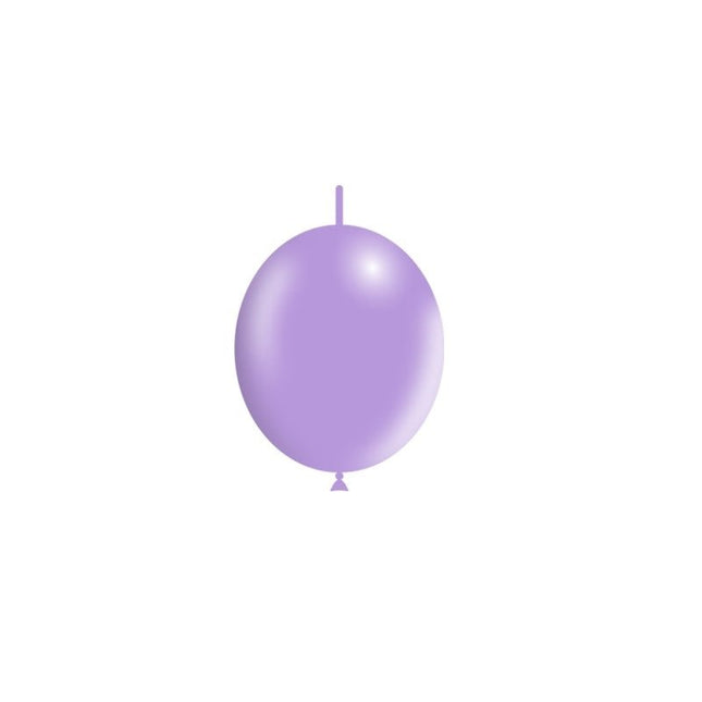 Lila Knoopballonnen 15cm 100st van Balloonia koop je bij Partywinkel
