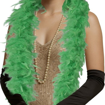 Lime Groene Boa Veren 80gr van Fiestas Guirca koop je bij Partywinkel