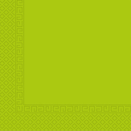 Lime Groene Servetten 3 Laags 33cm 20st van Procos koop je bij Partywinkel