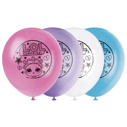 Lol Surprise Ballonnen 30cm 8st van Unique koop je bij Partywinkel