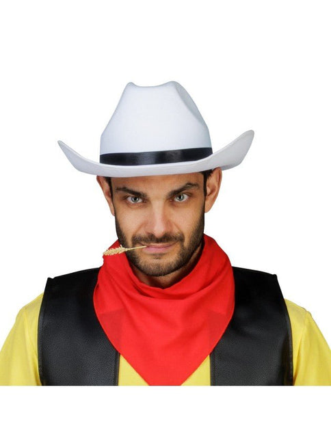 Lucky Luke Cowboyhoed Wit One Size van CHAKS koop je bij Partywinkel