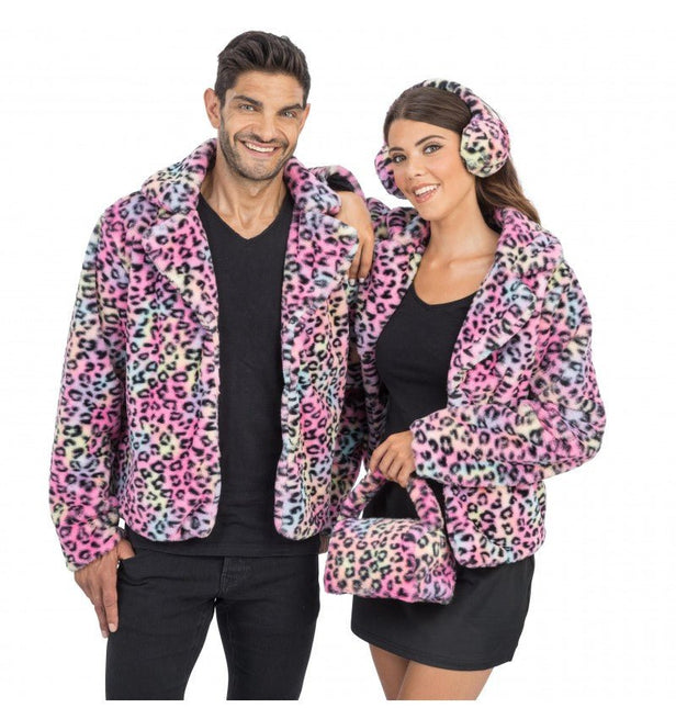 Luipaard Tas Gekleurd 20x12x22cm van CHAKS koop je bij Partywinkel