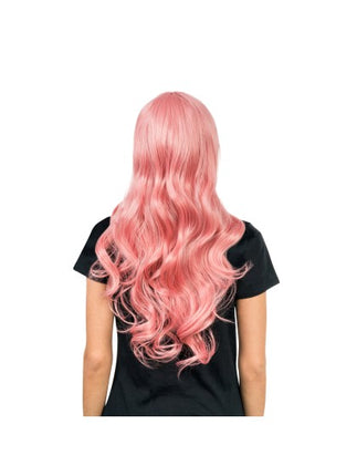 Peluca Luna rosa claro, 66 cm