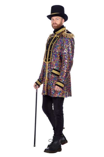 Luxe jas pailletten multicolour - Partywinkel - 8720059079162