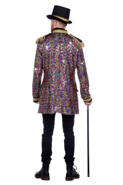 Luxe jas pailletten multicolour - Partywinkel - 8720059079162