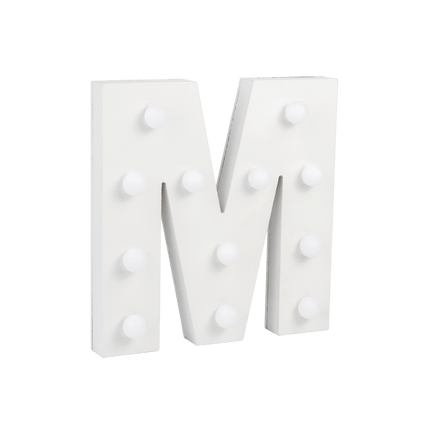 M Licht Letter 16,5cm van Paper Dreams koop je bij Partywinkel
