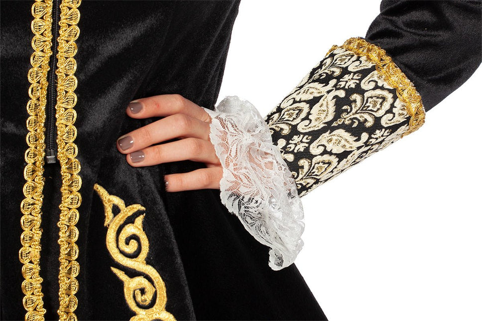 Markiezin Jas Zwart Goud Dames van Wilbers & Wilbers koop je bij Partywinkel