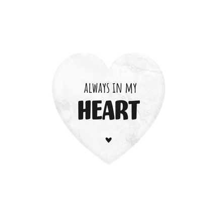 Siempre en mi corazón Corazón de mármol 5cm